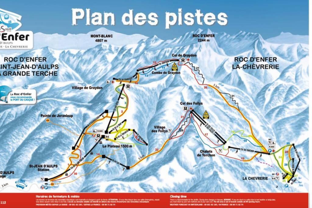 Le Relai S31 - Grand Et Lumineux Studio Avec Coin Montagne 4-6 Pers, Tout Equipe, Avec Wifi, A 30M Des Pistes Avec Un Grand Balcon, Draps Non Compris Saint-Jean-dʼAulps Exteriör bild