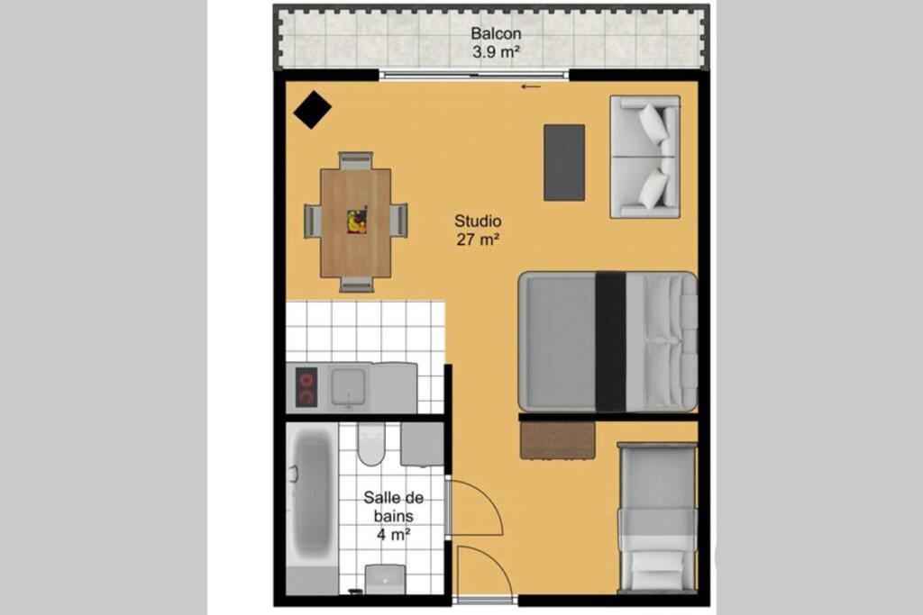 Le Relai S31 - Grand Et Lumineux Studio Avec Coin Montagne 4-6 Pers, Tout Equipe, Avec Wifi, A 30M Des Pistes Avec Un Grand Balcon, Draps Non Compris Saint-Jean-dʼAulps Exteriör bild