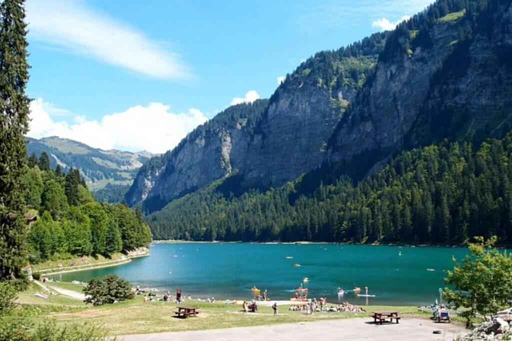 Le Relai S31 - Grand Et Lumineux Studio Avec Coin Montagne 4-6 Pers, Tout Equipe, Avec Wifi, A 30M Des Pistes Avec Un Grand Balcon, Draps Non Compris Saint-Jean-dʼAulps Exteriör bild
