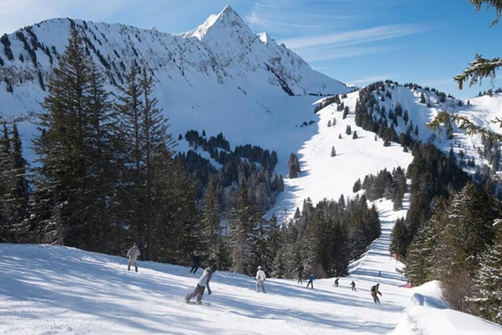 Le Relai S31 - Grand Et Lumineux Studio Avec Coin Montagne 4-6 Pers, Tout Equipe, Avec Wifi, A 30M Des Pistes Avec Un Grand Balcon, Draps Non Compris Saint-Jean-dʼAulps Exteriör bild
